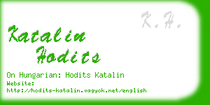 katalin hodits business card